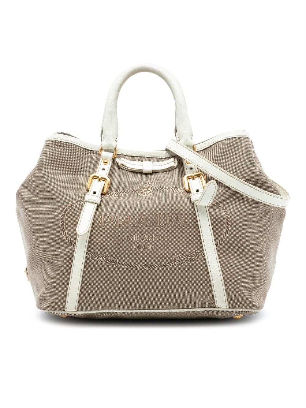 Prada Logo Convertible Tote Canvas With #297847P66B